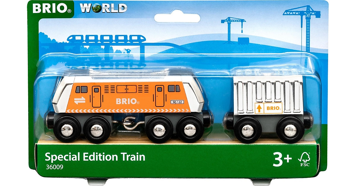 Ravensburger BRIO Große Frachtlok mit Waggon Spezial Edition 2022