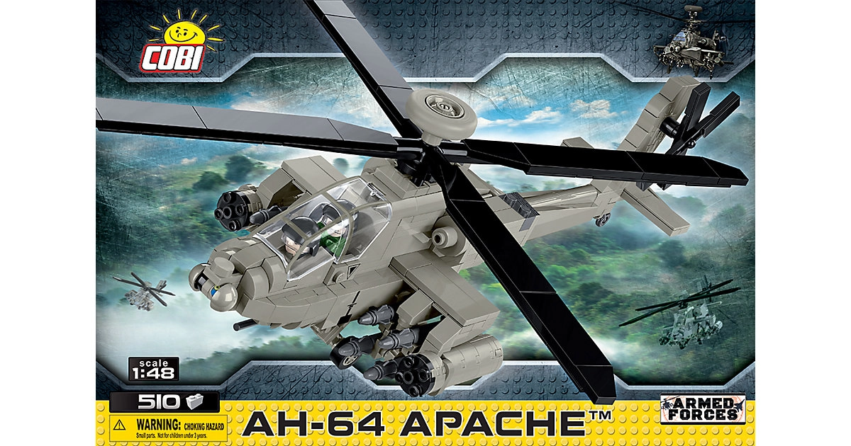 Cobi 5808 Helikopter AH-64 Apache Boeing Kampfhubschrauber Armed Forces Collection