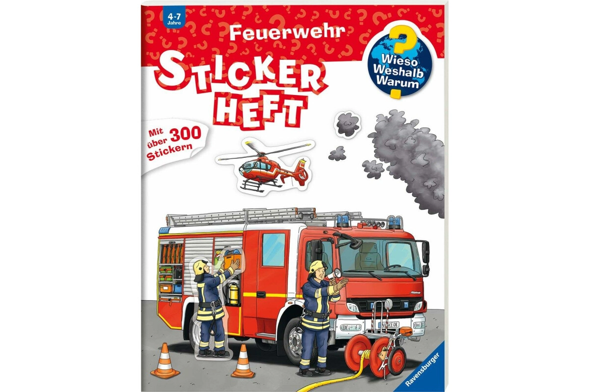 Ravensburger Wieso? Weshalb? Warum? Stickerheft Feuerwehr