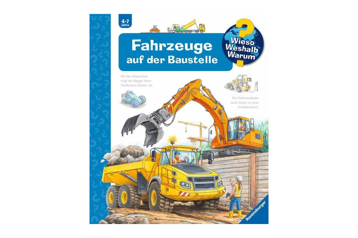 Ravensburger 32968 Wieso? Weshalb? Warum? Fahrzeuge auf der Baustelle