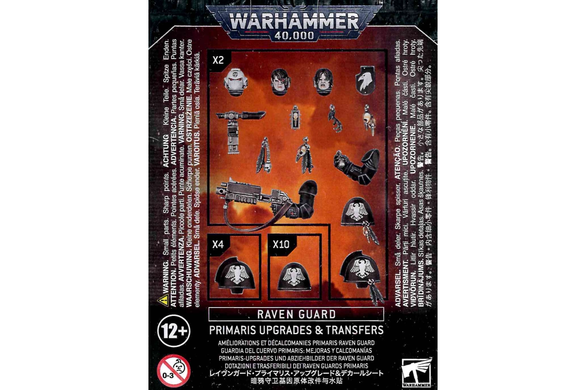 Warhammer 40,000 Raven Guard Primaris Upgrades und Transfers 48-56