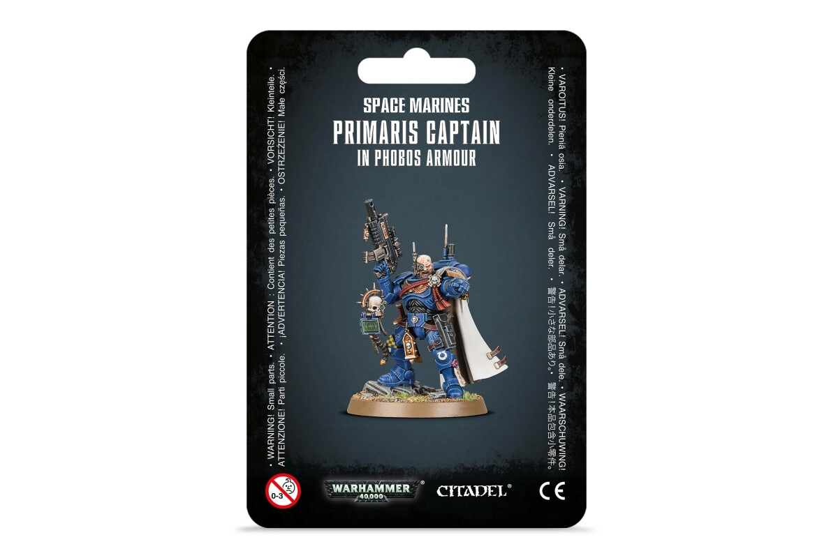 Warhammer 40,000 Space Marines Primaris Captain in Phobos Armour 48-68