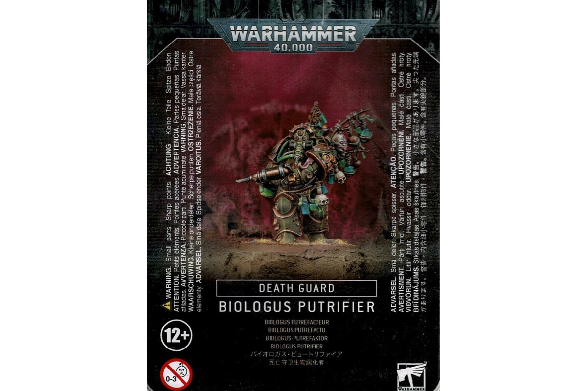 Warhammer 40,000 Chaos Space Marines Death Guard Biologus Putrifier 43-24