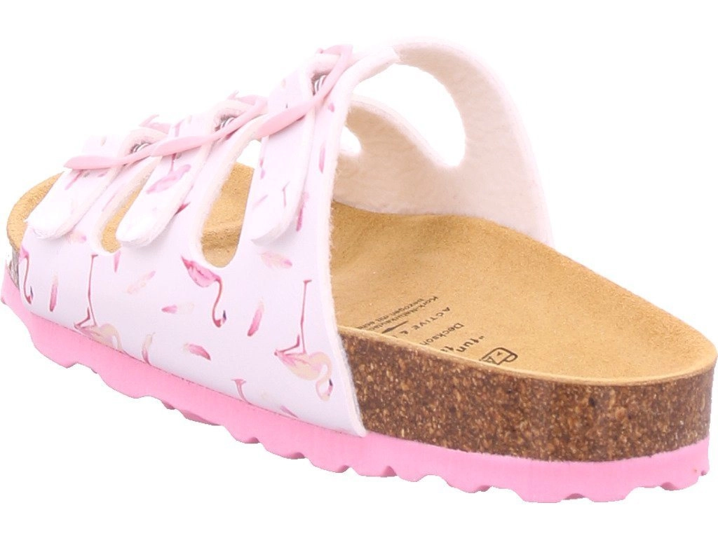 Lico »Lico Bioline Flaminco Mädchen Pantolette Sandalen Hausschuhe weiß 560232« Pantolette