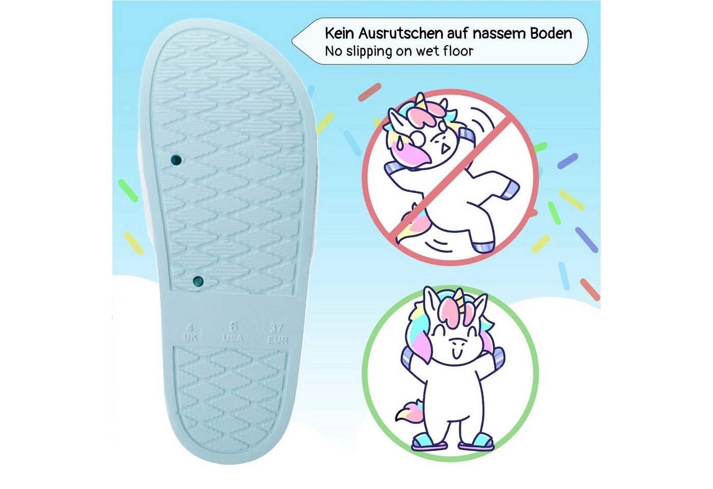 Corimori »Badeschuhe für Kinder Katze« Schlappen (Packung, Geschenk) Unisex Badeschlappen Mädchen & Jungen, Bade-Slipper, Hausschuhe, Strandschuhe, Pantoletten, Flip-Flops