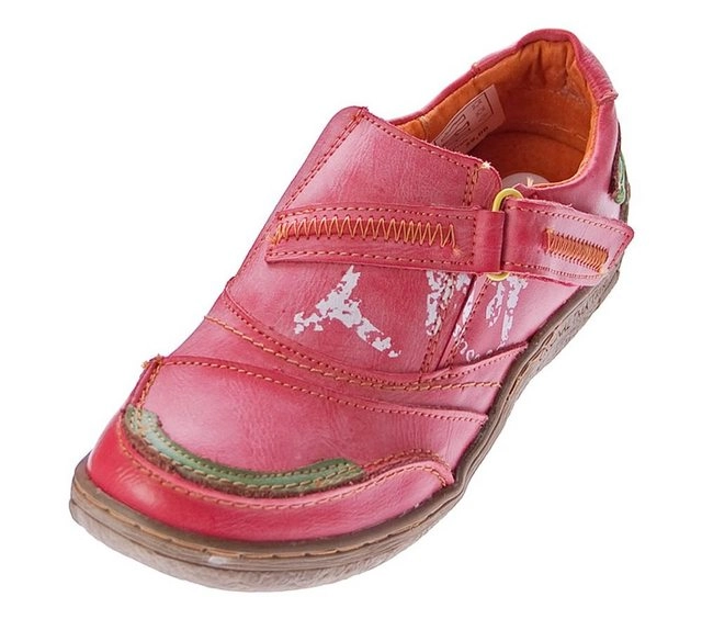 TMA »Damen Leder Halb Schuhe Slipper Sneaker TMA 1364« Schnürschuh Used Look / Antik-Look