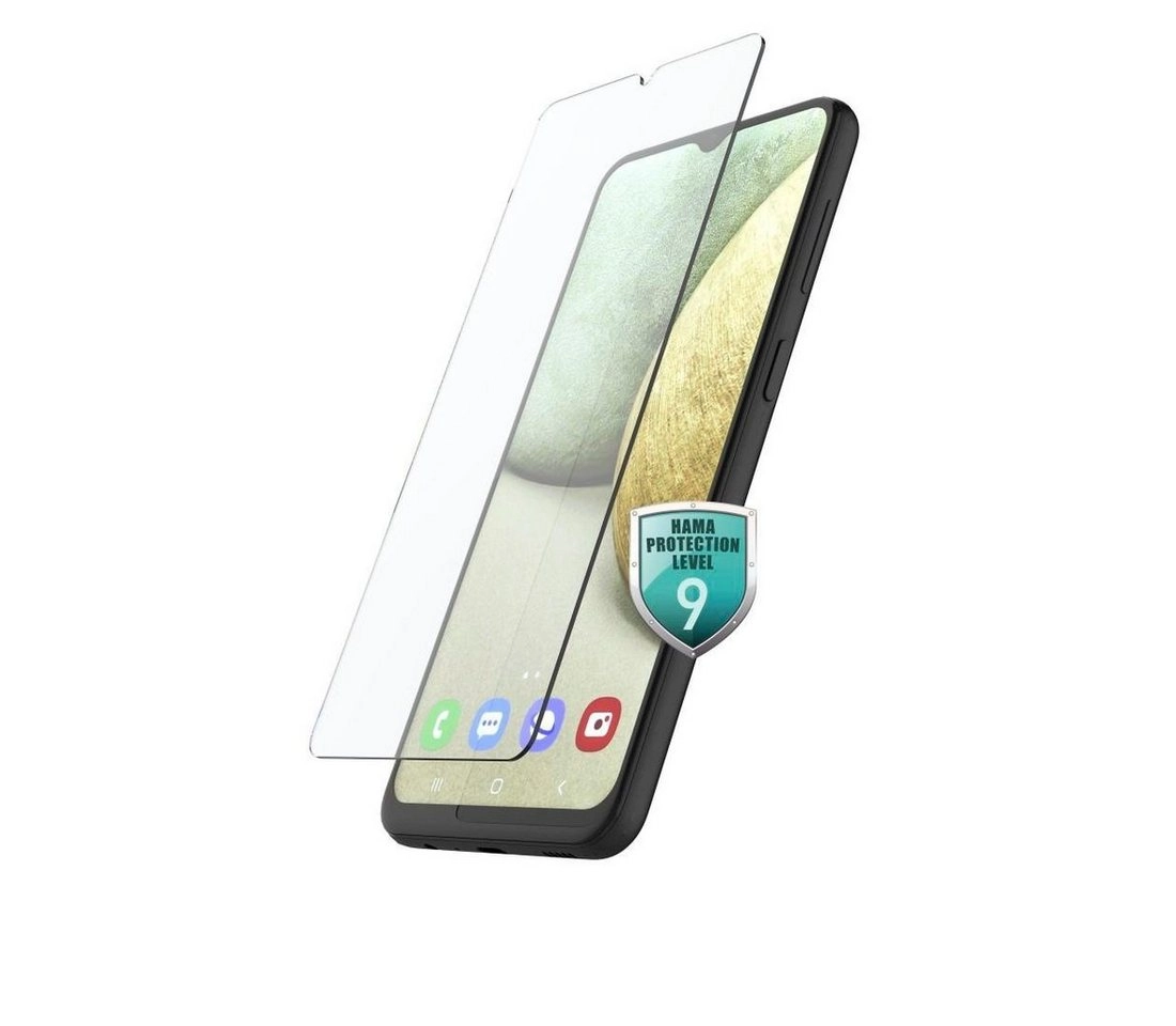 Hama »Echtglas-Displayschutz für Samsung Galaxy A12/A32 5G, "Premium Crystal Glass"«, Displayschutzglas, Easy-On®-Eco-Montagerahmen aus Pappe, Anti-Fingerabdruck-Beschichtung