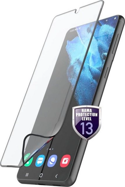 Hama »Displayschutz, Glas "Hiflex" für Samsung Galaxy S21 +, Displayschutzglas«, Displayschutzglas, Super-Fingerprint-Sensivity, Anti-Fingerabdruck-Beschichtung
