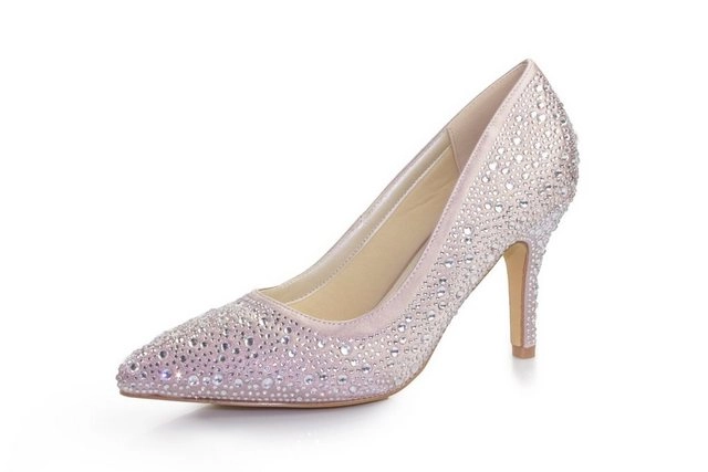 White Lady »920 zirkonia Satin-Strass - Pumps« Pumps