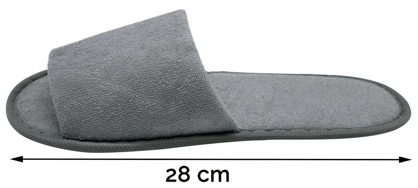 ZOLLNER Pantoffel (10-tlg) Universalgröße, 100% Polyester, vom Hotelwäschespezialisten