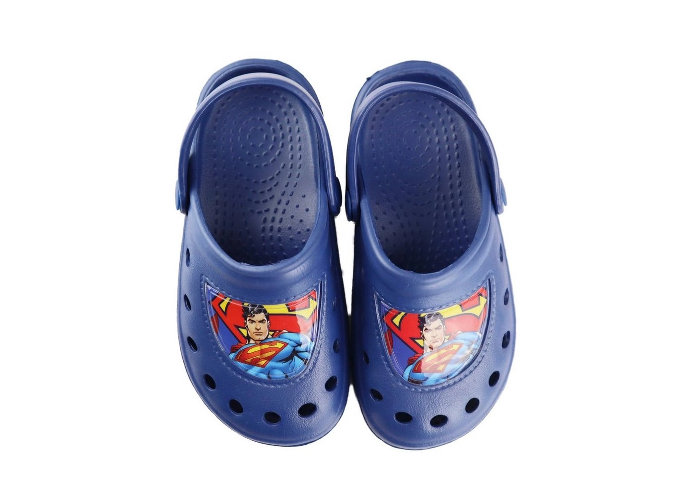 DC Comics »Superman Kinder Sandalen« Clog Gr. 24 bis 31, Blau