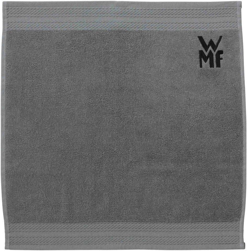 WMF Geschirrtuch, (Set, 3-tlg), 100% Baumwolle, mit aufgesticktem Logo