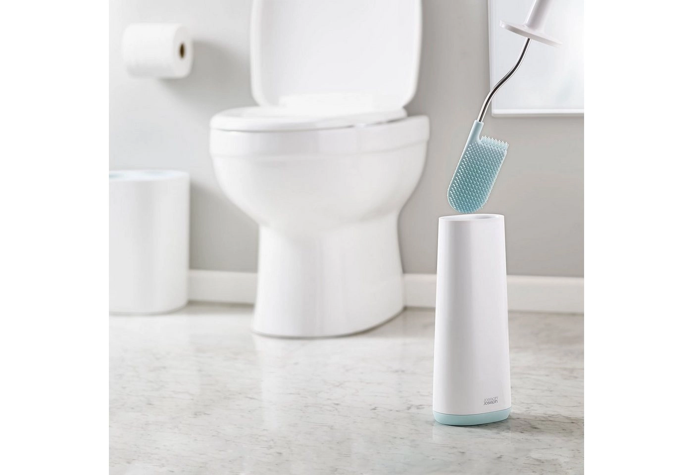 WC-Reinigungsbürste »Flex™«, Joseph Joseph, (Set, 2-tlg), mit Ständer, Tropfschutz & Antiverstopfungsdesign