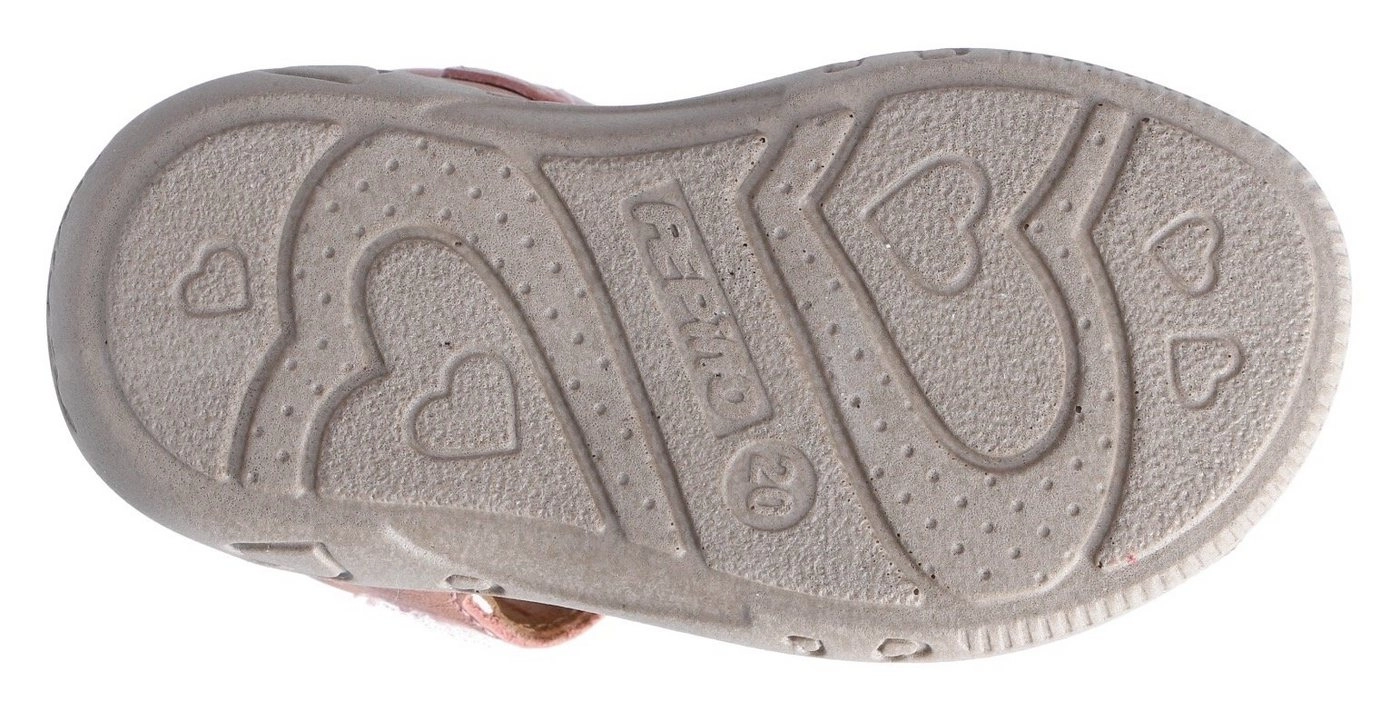 PEPINO by RICOSTA »Tildi WMS-Weiten Mess System: schmal« Sandale mit süßen Blümchen-Applikationen, schmale Schuhweite