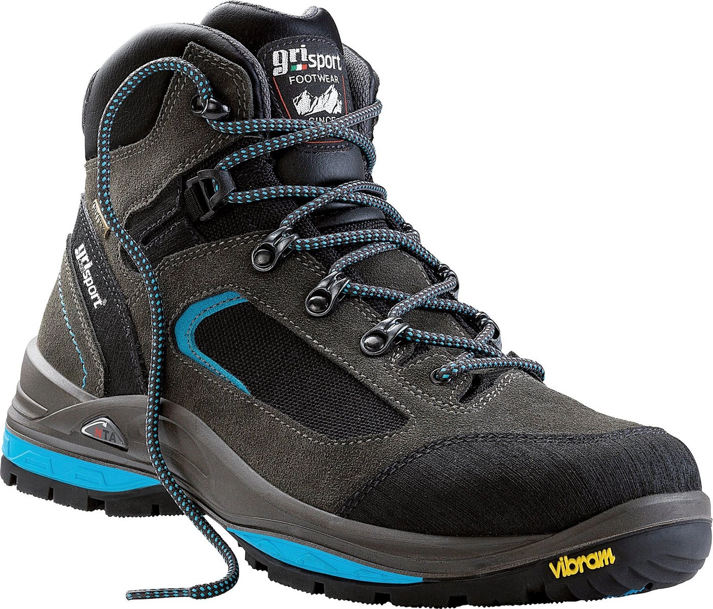 Grisport work »Grisport Gritex« Wanderschuh Schnürstiefel, grau blau