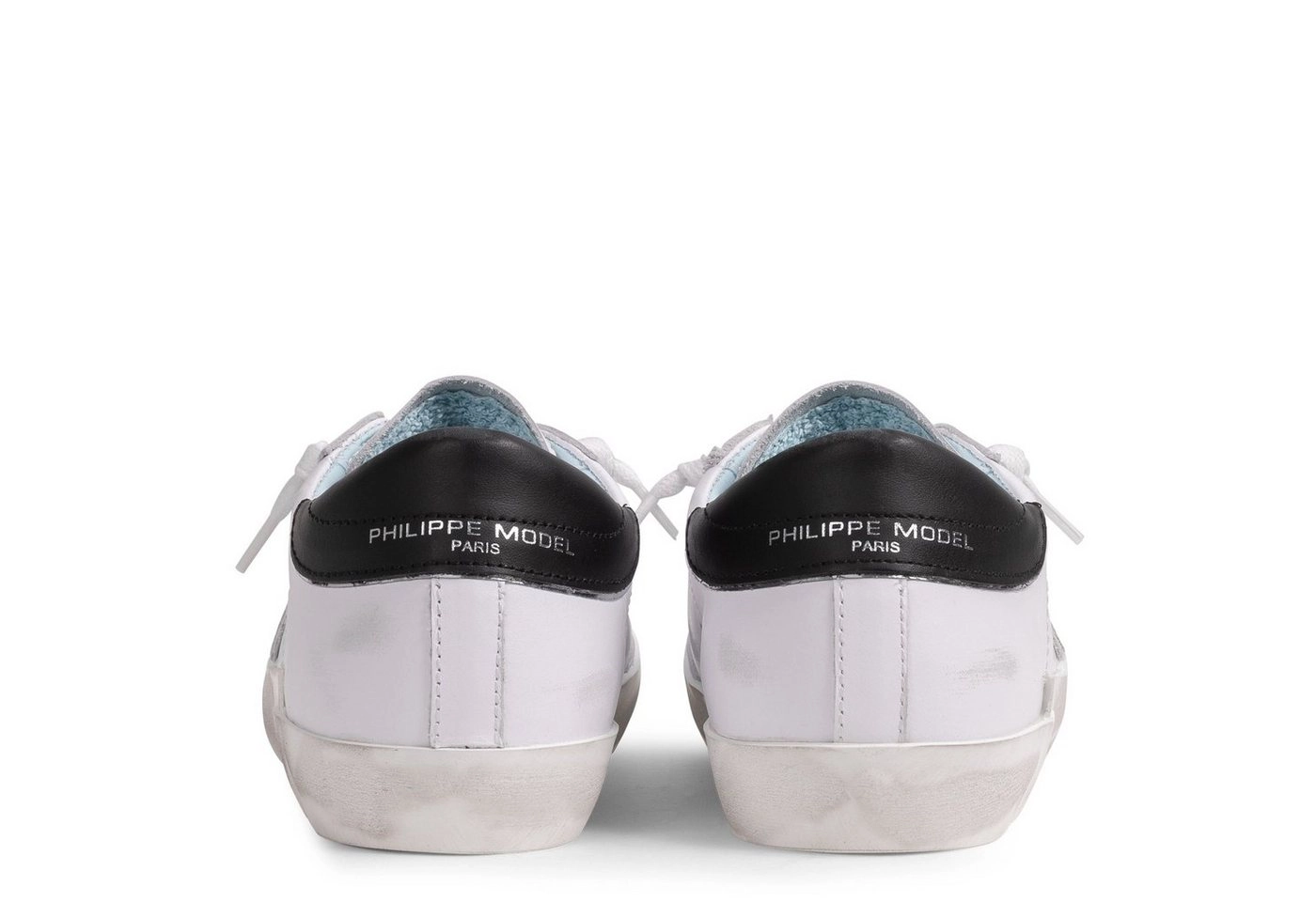 PHILIPPE MODEL »Sneaker PARIS Blanc Noir« Schnürschuh