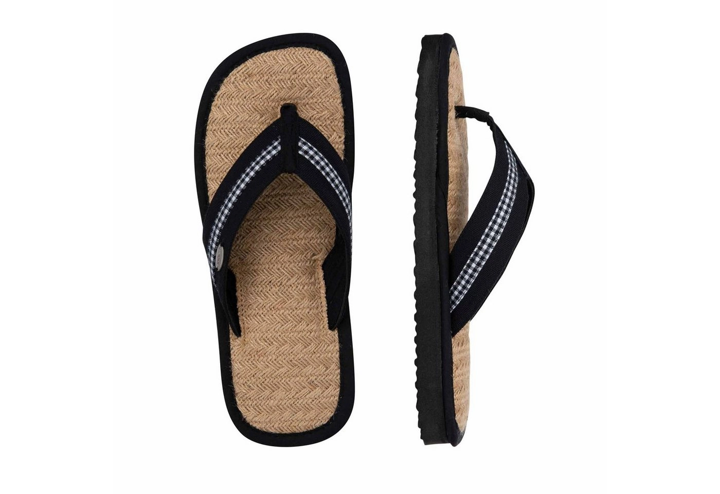 CINNEA »Bondy« Sandale Zimtlatschen, handgefertigt, mit Jute-Fußbett und Wellness-Zimtfüllung, gegen Hornhaut und Fußschweiß