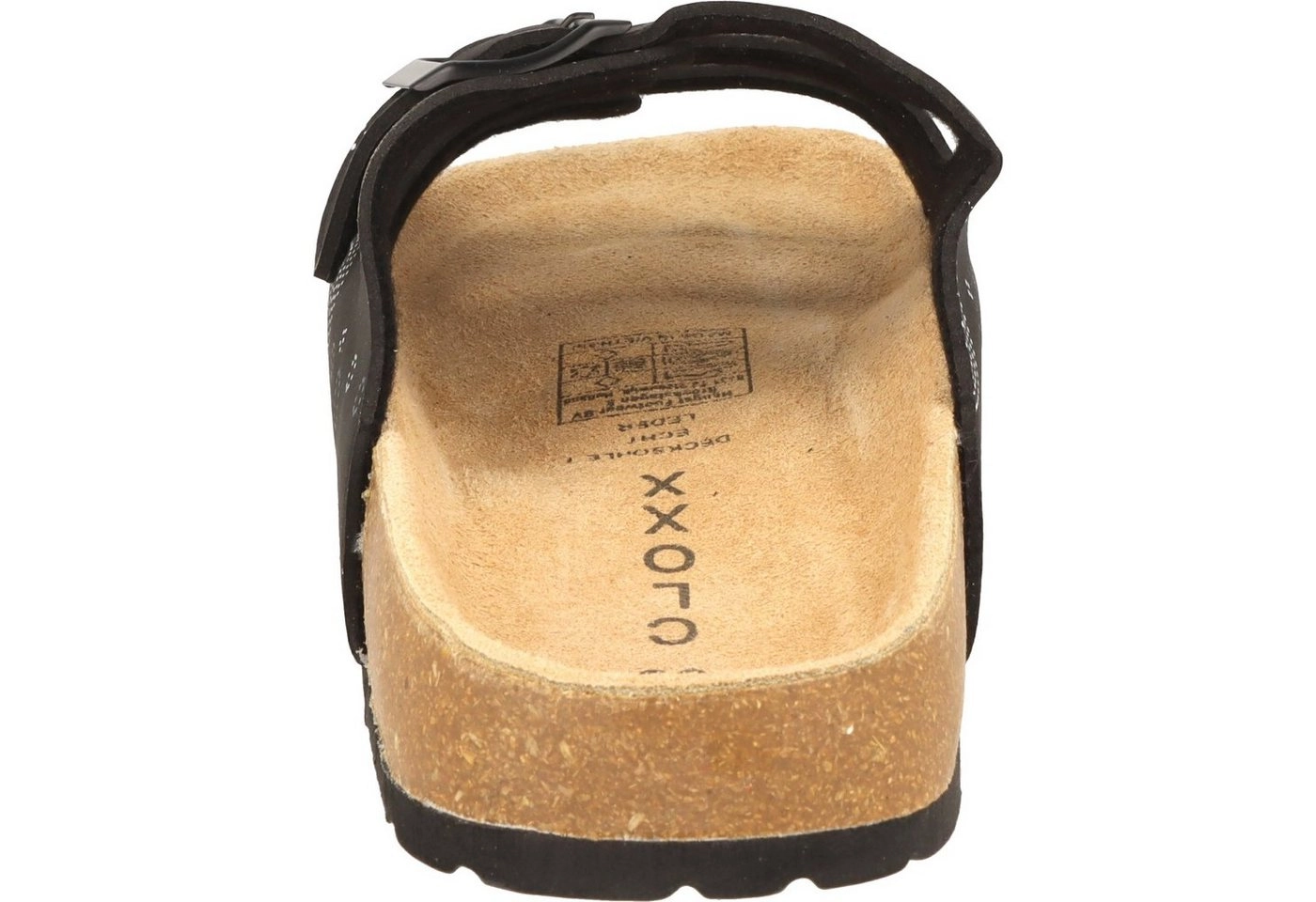 Cloxx »Damen Pantolette T67915 Sandale Hausschuhe Lederfußbett« Pantolette