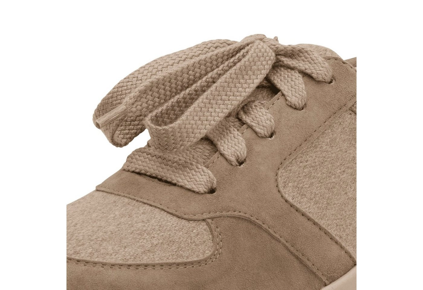 vitaform »Damen Sneakers Wolle« Sneaker Damensneaker Samt Wollfilz - Sneaker mit weicher Sohle aus recycelter Wolle und Ziegen - Leder Freizeitschuh mit bequemer Passform und austauschbarem Luftpolster Bett