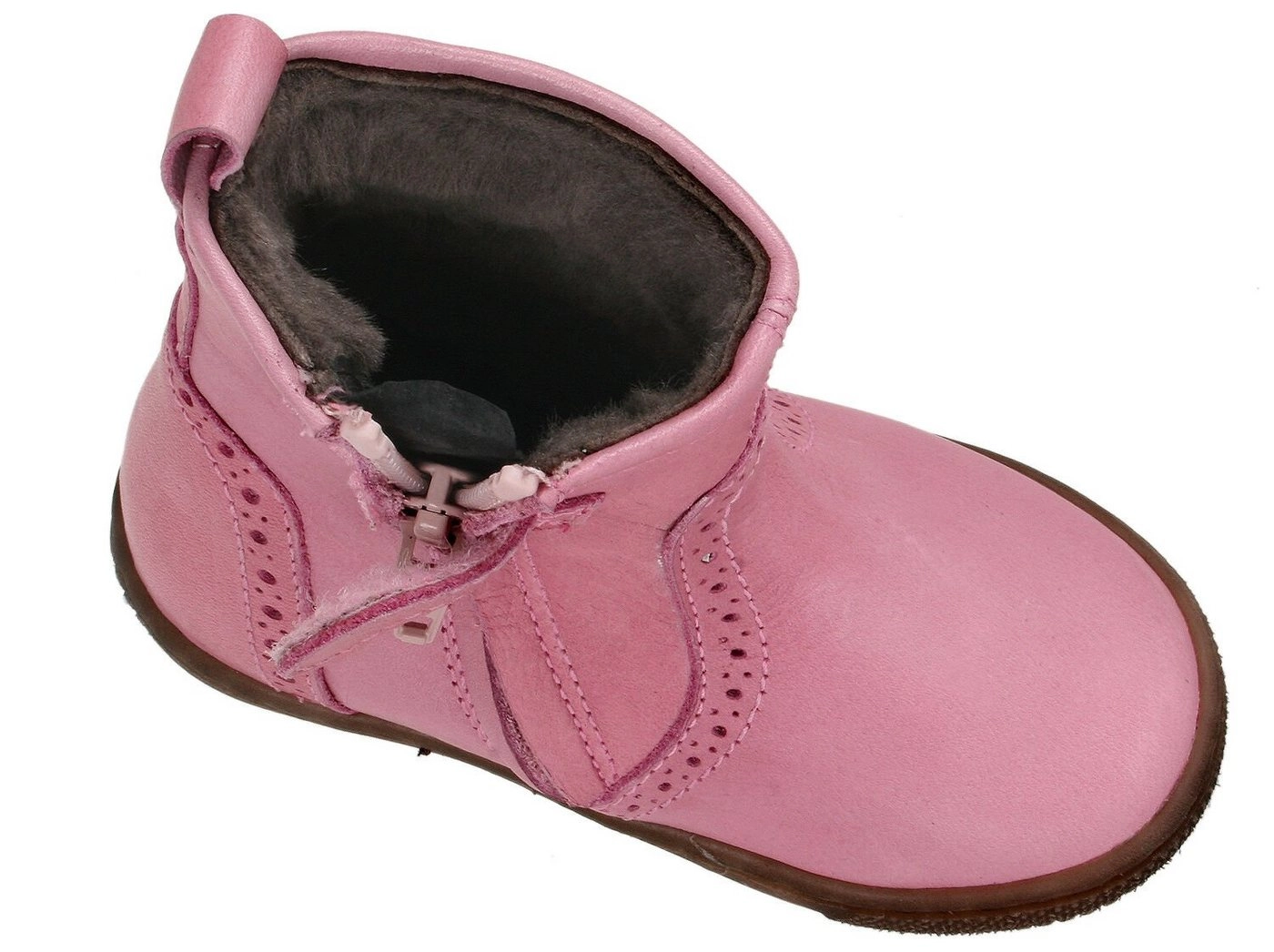 Clic »Clic! Boots Stiefel 9069 Leder Lammfell Lauflern Schuhe Mädchen« Schnürstiefelette