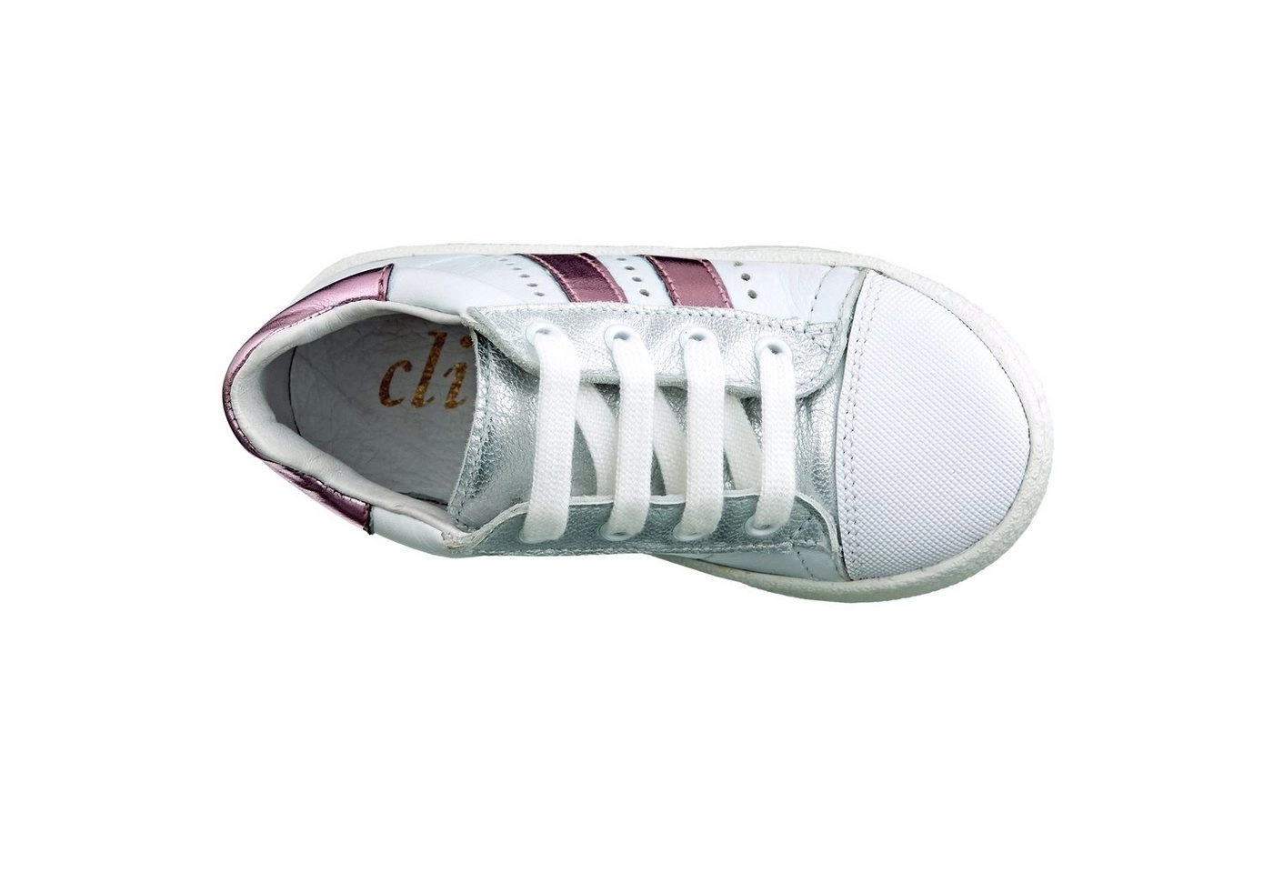 Clic »Clic Lauflernschuhe Schuhe Kinder Leder Weiß 9773« Schnürschuh