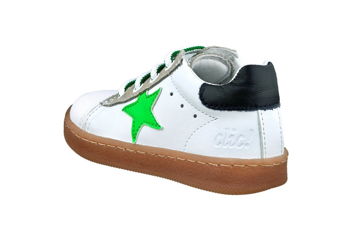 Clic »Clic Lauflernschuhe Schuhe Kinder Leder Weiß 20302« Schnürschuh
