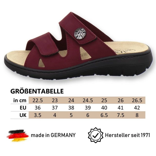 AFS-Schuhe »2808« Pantolette für Damen aus Leder mit Wechselfußbett, Made in Germany