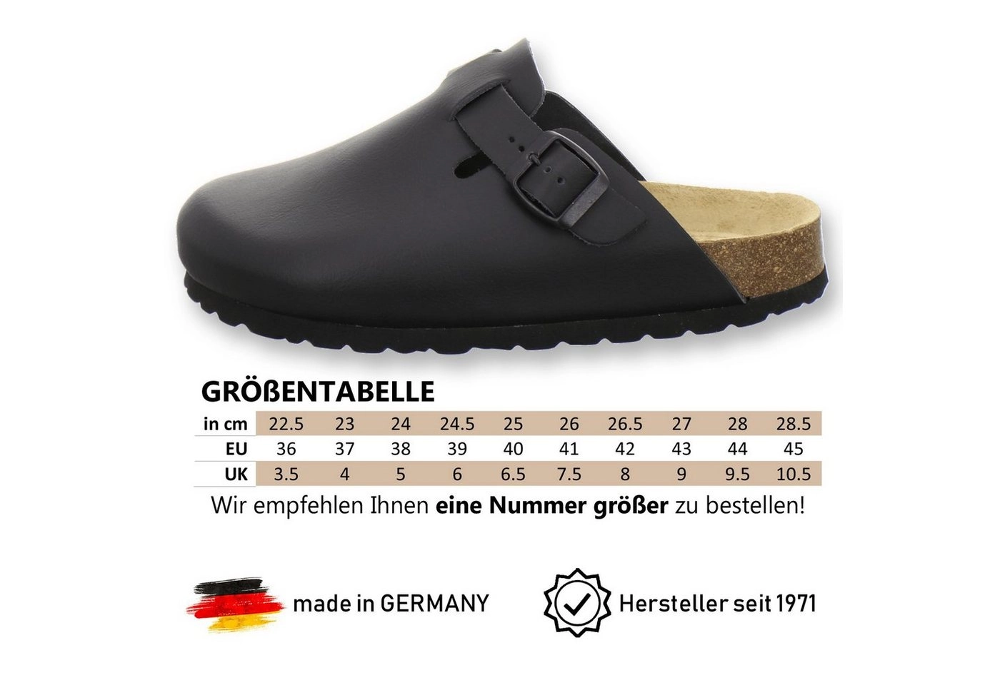 AFS-Schuhe »2900« Hausschuh für Damen aus Leder mit soft Fußbett, Made in Germany