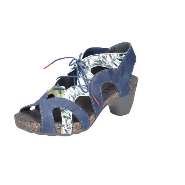 Think! »Traudi Leder Mix Jeans« Sandalette