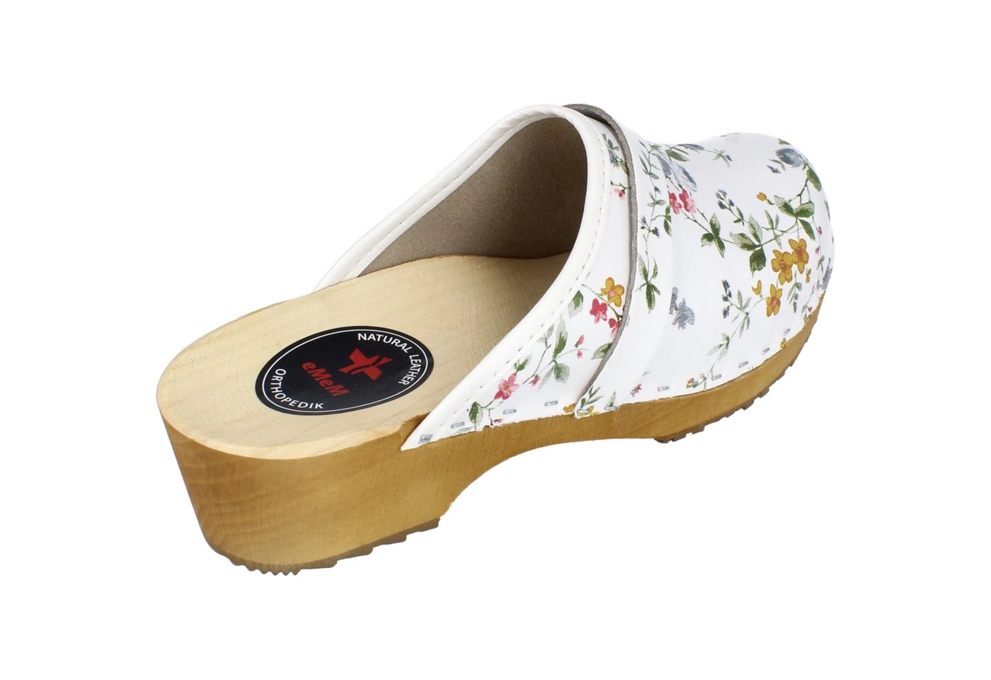 Cloque »Clog weiß mit Blumenmotiv« Clog Outdoor & Garten