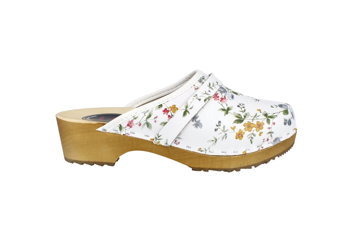 Cloque »Clog weiß mit Blumenmotiv« Clog Outdoor & Garten