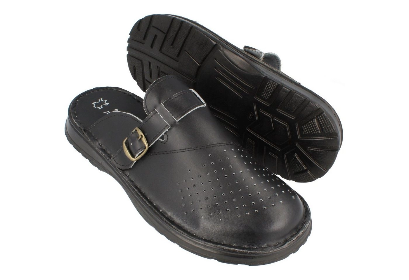 Cloque »Leder-Clogs Sandalen für Herren« Clog