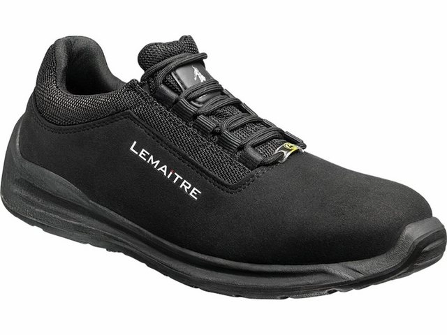 LEMAITRE »LeMaitre 809546 Bolt S3 ESD Sicherheitshalbschuh aus schwarzer Mikrofaser mit Stahlkappe und durchtrittsicherer Zwischensohle Fibre-LS.« Arbeitsschuh