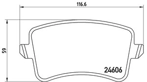 BREMBO Bremsbelagsatz AUDI P 85 099X 8K0698451A,8K0698451B,8K0698451C 8K0698451F,8K0698451A,8K0698451B,8K0698451C,8K0698451F,8K0698451A,8K0698451B