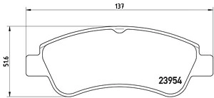 BREMBO Bremsbelagsatz OPEL,PEUGEOT,CITROËN P 61 066X 1610489680,1611140680,1611293980 1613192280,1613193280,1617282980,1637014580,425218,425221,425239