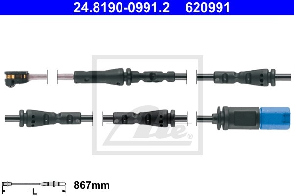 ATE Verschleißanzeige BMW 24.8190-0991.2 34216861809,34216890792