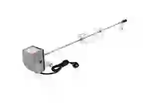 Grillspieß Set 120 cm mit 2x Fleischnadeln und Edelstahl Motor 2U/m inkl. Motorhaltung