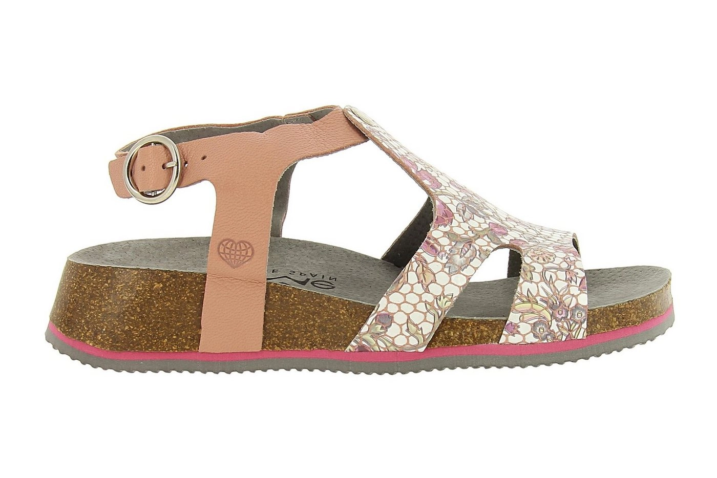 TakeMe Shoes »Damen Leder Sandale mit Korkfußbett« Sandale