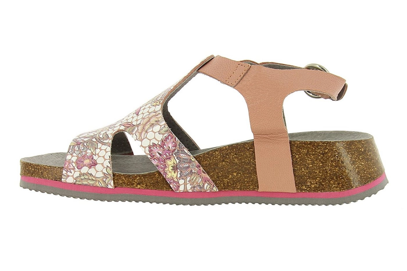 TakeMe Shoes »Damen Leder Sandale mit Korkfußbett« Sandale