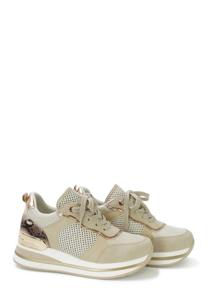 Lady Glory »VITA« Sneaker mit ausgefallenem Schlangenmuster