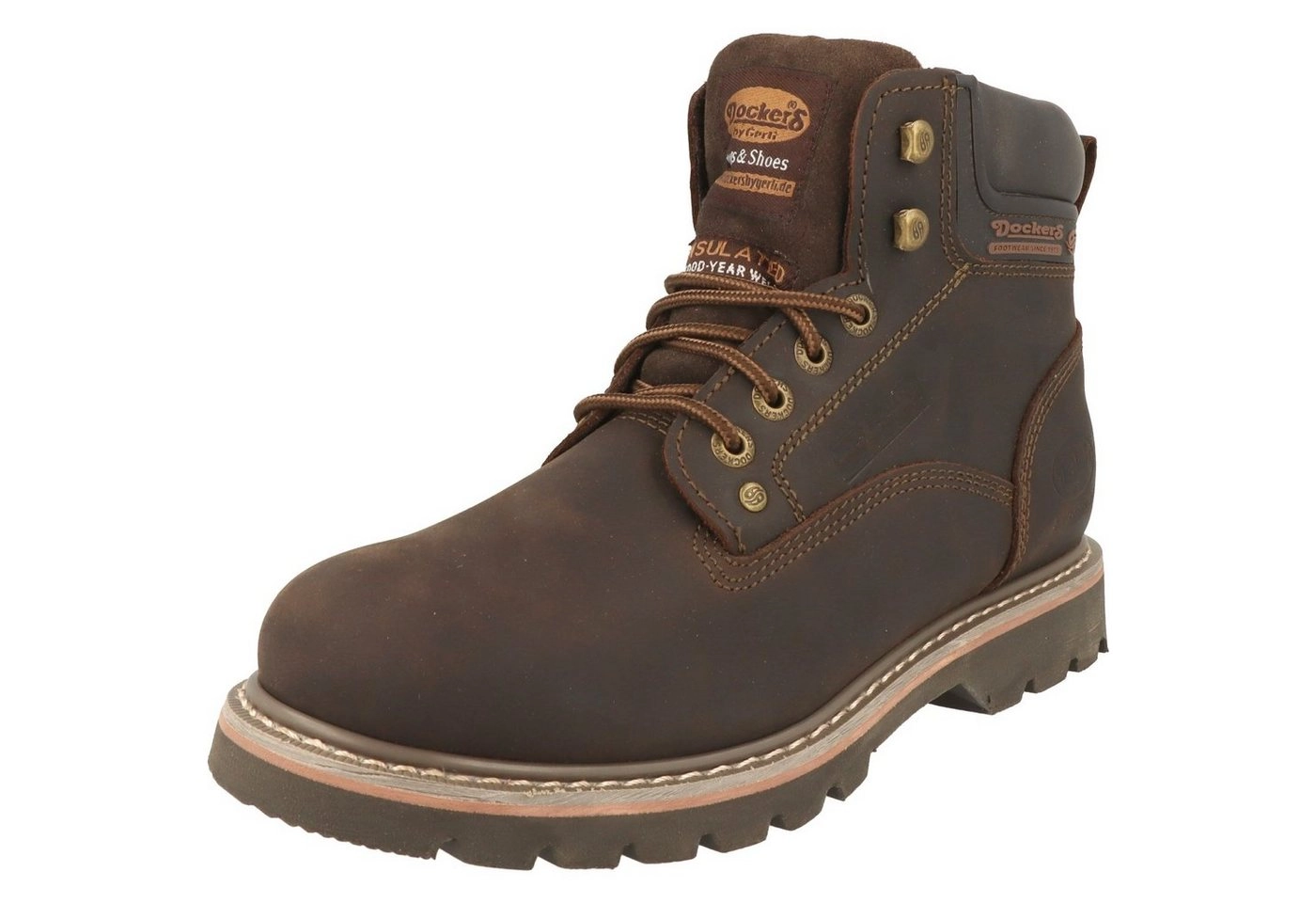 Dockers by Gerli »Herren Schuhe Boots 23DA004 Leder Schnürer Wasserabweisend« Winterboots