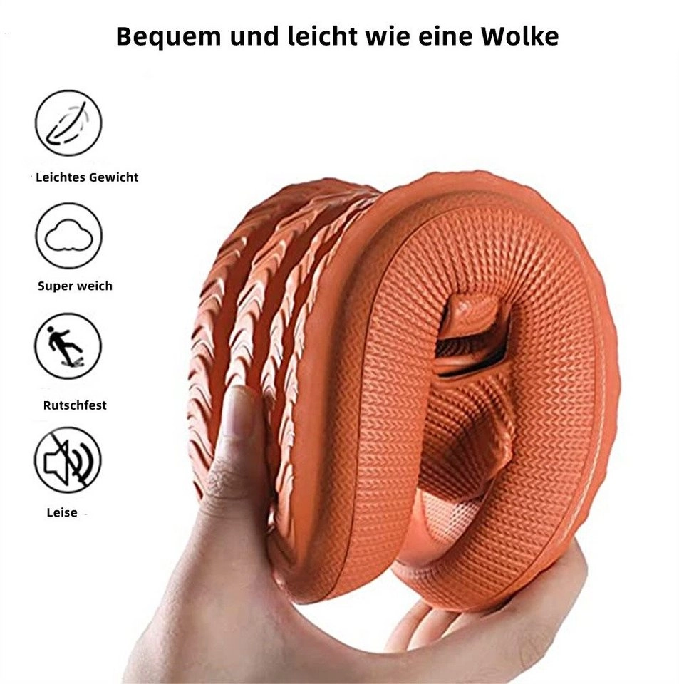 DESI-LEB »Badeschuhe Herren Damen,Badeschlappen Cloudyzz Schlappen Wolke Hausschuhe Gummi Home Slippers rutschfeste Pantoletten Sommer Garten Badelatschen Flip Flops« Hüttenschuhe