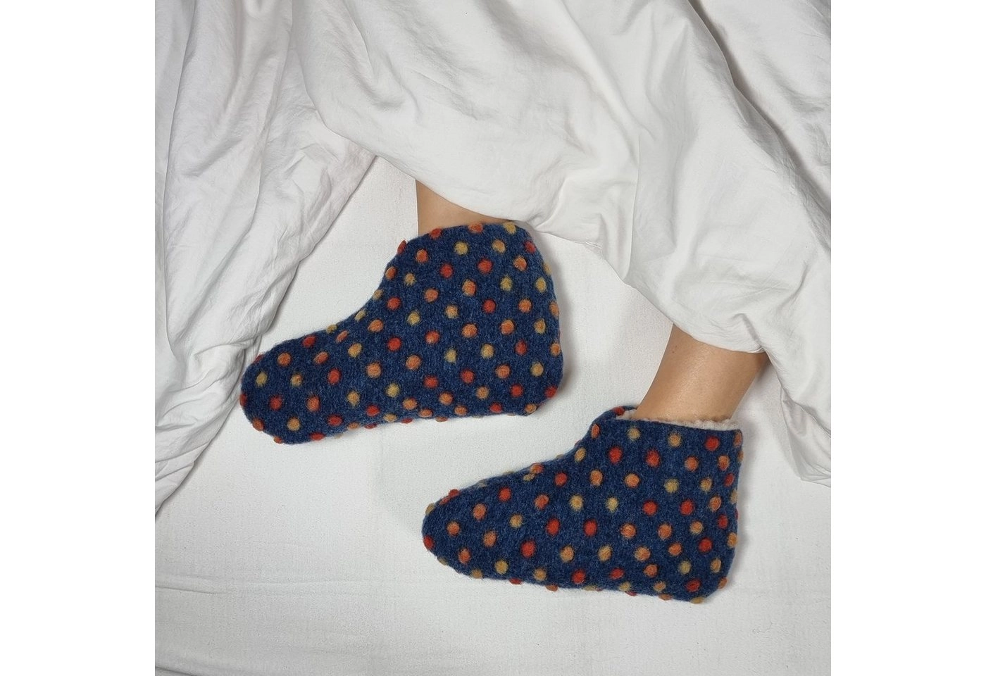 NYVI »Bettschuhe IamFlauschi aus Wolle - Warme Hausschuhe für Damen und Herren« Bettschuh Kuschelig & Weich, für Erwachsene und Kinder, 36 37 38 39 40 41 42 43 44 45