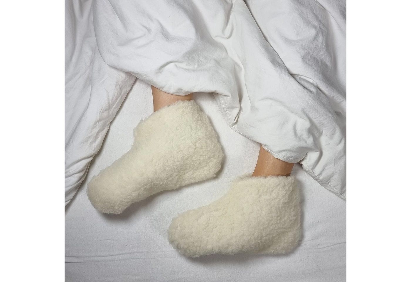 NYVI »Bettschuhe IamFlauschi aus Wolle - Warme Hausschuhe für Damen und Herren« Bettschuh Kuschelig & Weich, für Erwachsene und Kinder, 36 37 38 39 40 41 42 43 44 45