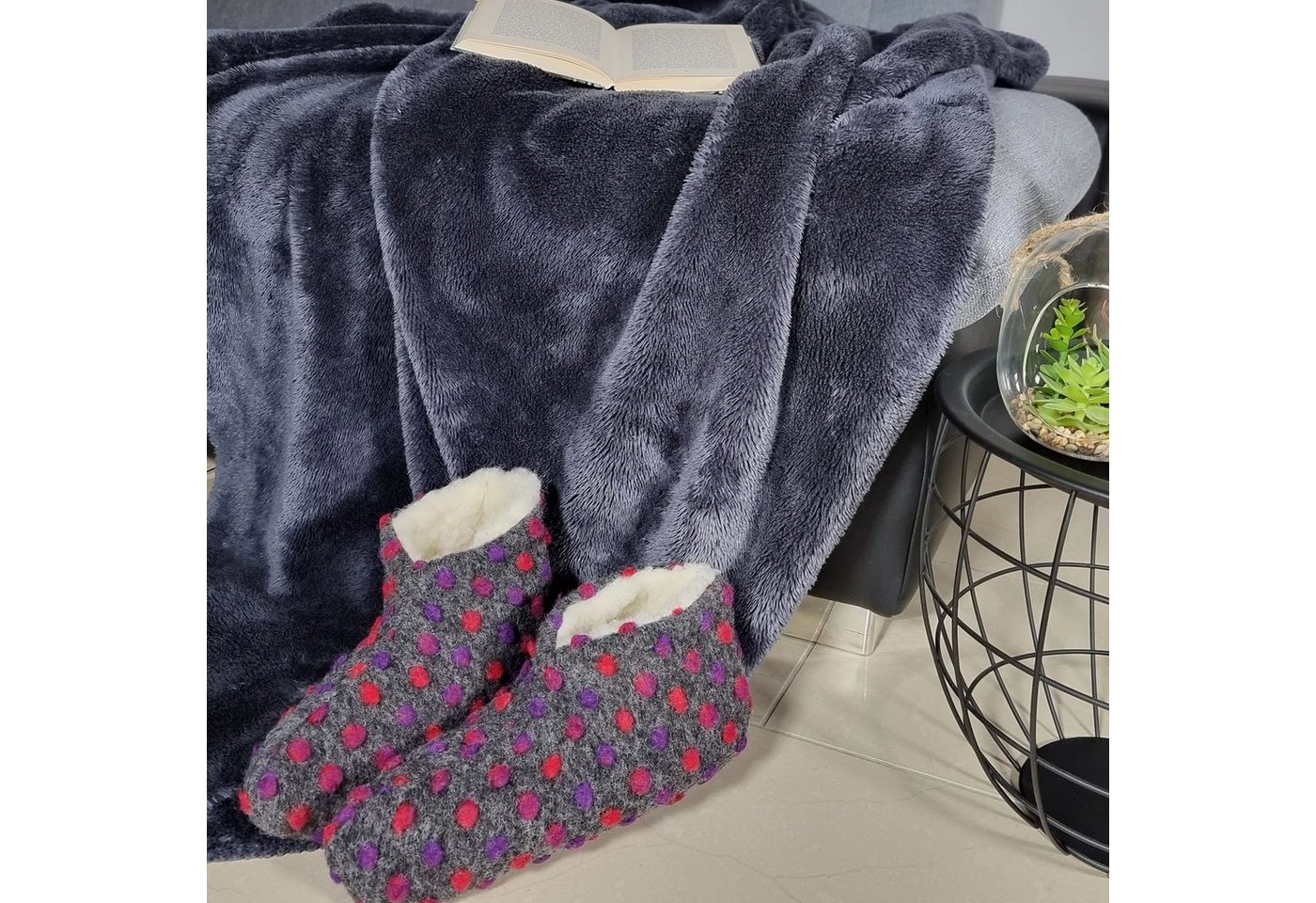 NYVI »Bettschuhe IamFlauschi aus Wolle - Warme Hausschuhe für Damen und Herren« Bettschuh Kuschelig & Weich, für Erwachsene und Kinder, 36 37 38 39 40 41 42 43 44 45