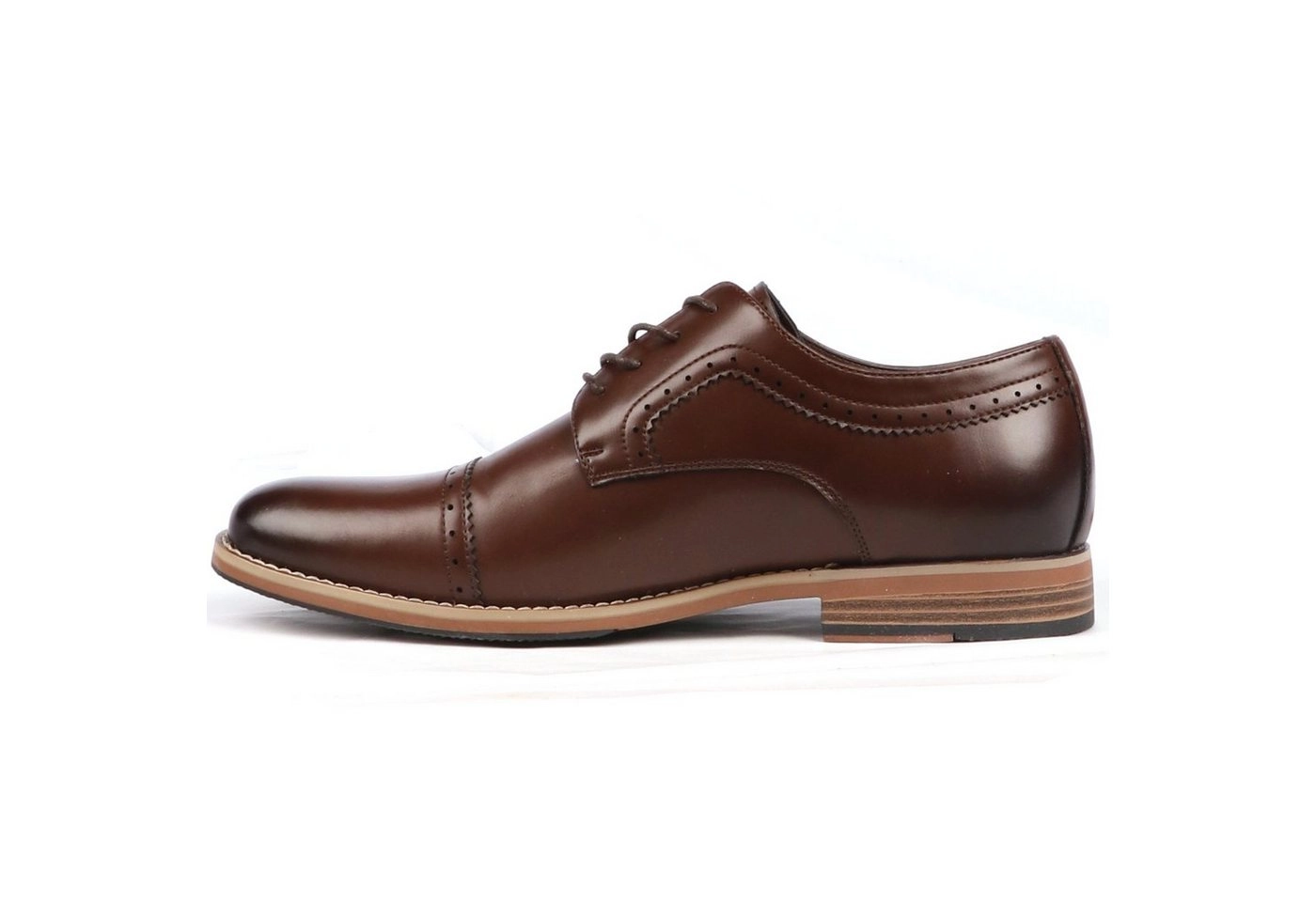 BIGTREE »Cognac« Schnürschuh exquisit gepolstert