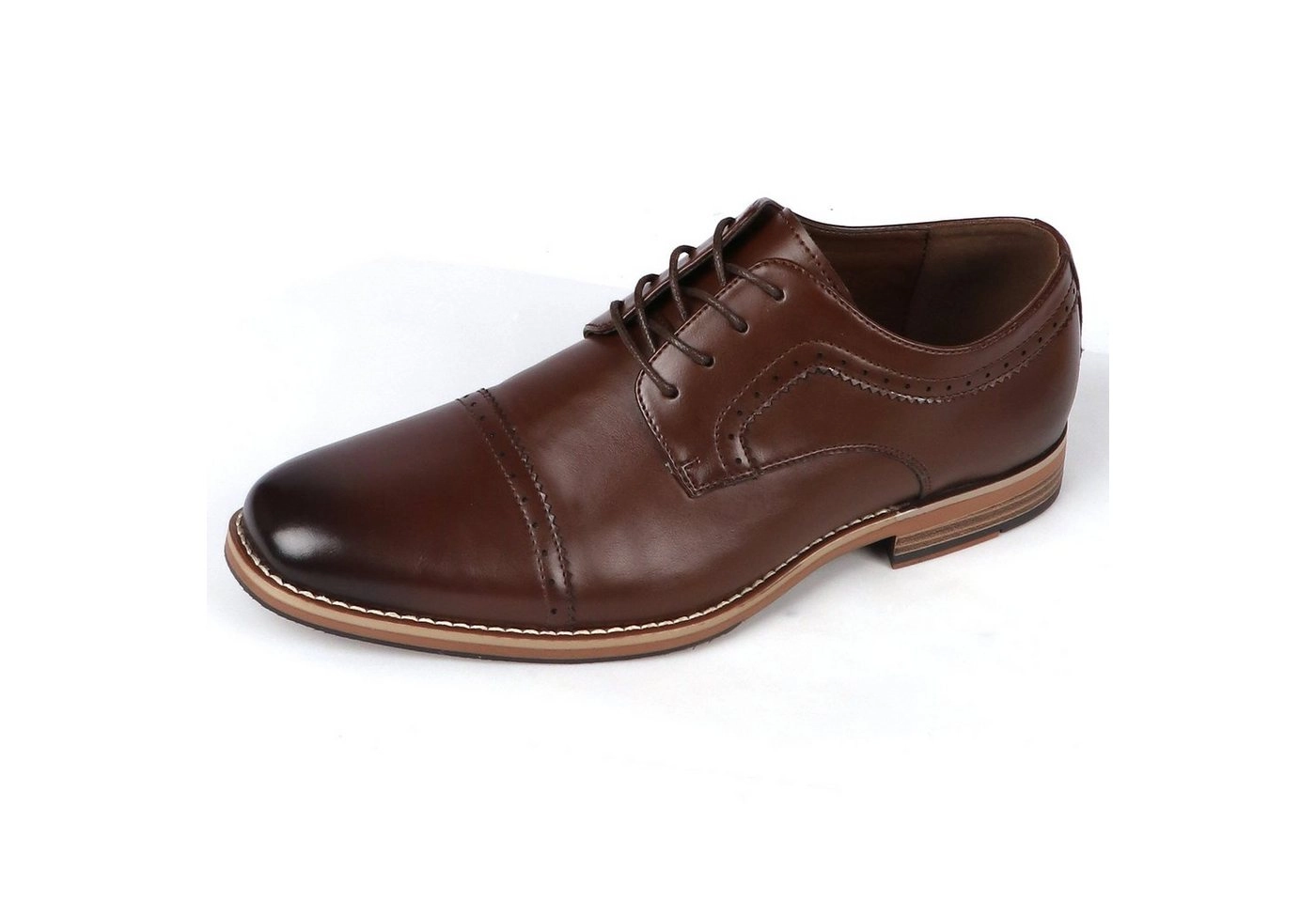 BIGTREE »Cognac« Schnürschuh exquisit gepolstert