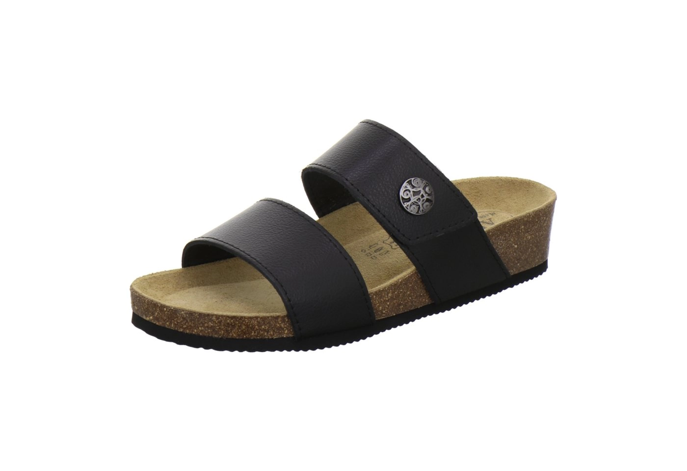 AFS-Schuhe »2745B« Keilpantolette für Damen aus Leder mit Klettverschluss, Made in Germany
