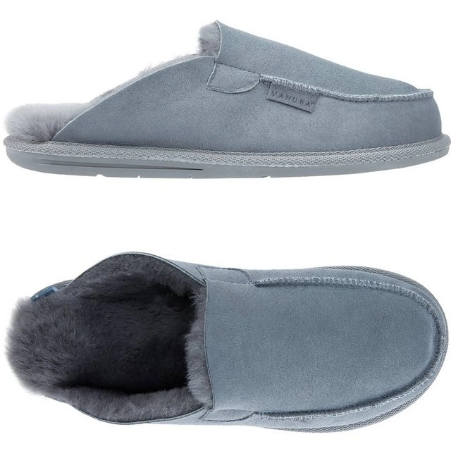 Vanuba »AWASSI Herren« Hausschuh Echtleder Hüttenschuhe/Winter-Hausschuhe/Gefüttert