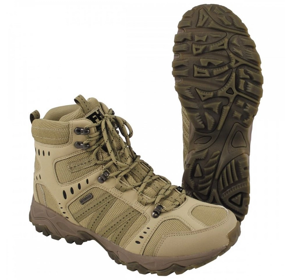 MFH »HighDefence Einsatzstiefel, "Tactical", coyote tan - 39« Wanderschuh hochwertige HBR Membran®